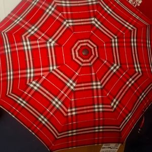 Burberry Nova check red umbrella